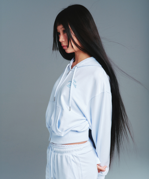 AMESWORLDWIDE（アメスワールドワイド）の「CLASSIC CROP HOODIE ZIP-UP BLUE（パーカー・レディース・その他・SMALL/MEDIUM）」の17枚目の写真