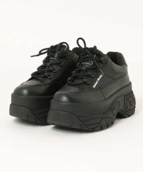 NakedWolfe(ネイキッドウルフ)の「NakedWolfe/ネイキッドウルフ/SPORTY(スニーカー・レディース・ホワイト/ブラック・37/39/36/38)」の1枚目の写真