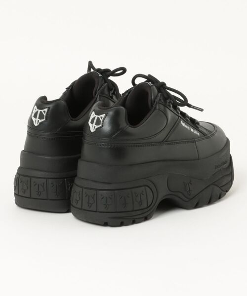 NakedWolfe(ネイキッドウルフ)の「NakedWolfe/ネイキッドウルフ/SPORTY(スニーカー・レディース・ホワイト/ブラック・37/39/36/38)」の3枚目の写真
