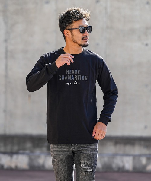 adamsJUGGLER（アダムスジャグラー）の「シャマティオンロンティー（Tシャツ/カットソー・メンズ・ブラック/ホワイト・S/M/L/XL/XXL）」の2枚目の写真