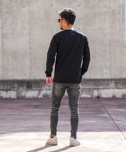 adamsJUGGLER（アダムスジャグラー）の「シャマティオンロンティー（Tシャツ/カットソー・メンズ・ブラック/ホワイト・S/M/L/XL/XXL）」の10枚目の写真