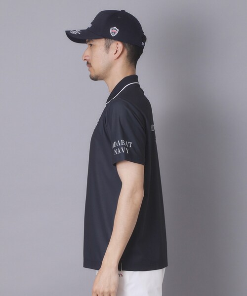 adabat（アダバット）の「【ADABAT NAVY】吸水速乾/UVカット カノコグラフィックロゴ半袖ポロシャツ（ポロシャツ・メンズ・ホワイト系1/ネイビー系・52/50/48/46）」の21枚目の写真