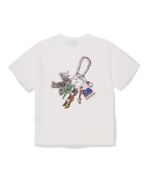 WKNDRS（ウィーキャンドース）の「KEYRING T-SHIRT (WHITE)（Tシャツ/カットソー）」