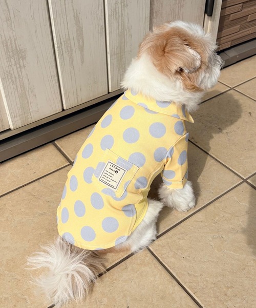 m*i様 【PERRO正規品】ヘッドスパ対応型 ☆オークションに変更☆ PET】ドットポケットシャツ 663561（ペットウェア）｜LEPSIM