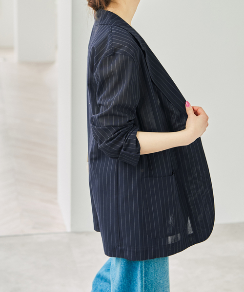 Spick & Span(スピックアンドスパン)の「シアートロジャケット(テーラードジャケット・レディース・ホワイト/その他9・38/36)」の13枚目の写真