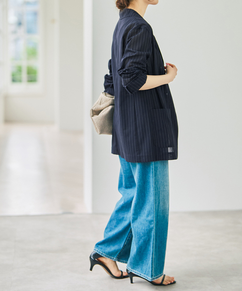 Spick & Span(スピックアンドスパン)の「シアートロジャケット(テーラードジャケット・レディース・ホワイト/その他9・38/36)」の15枚目の写真
