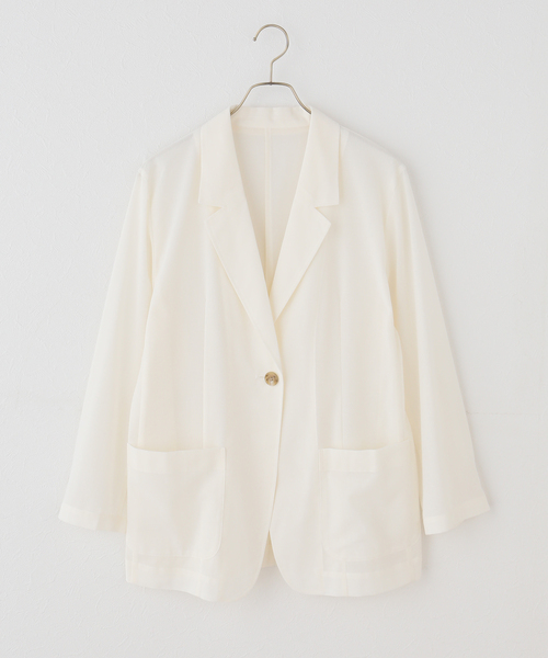 Spick & Span(スピックアンドスパン)の「シアートロジャケット(テーラードジャケット・レディース・ホワイト/その他9・38/36)」の17枚目の写真