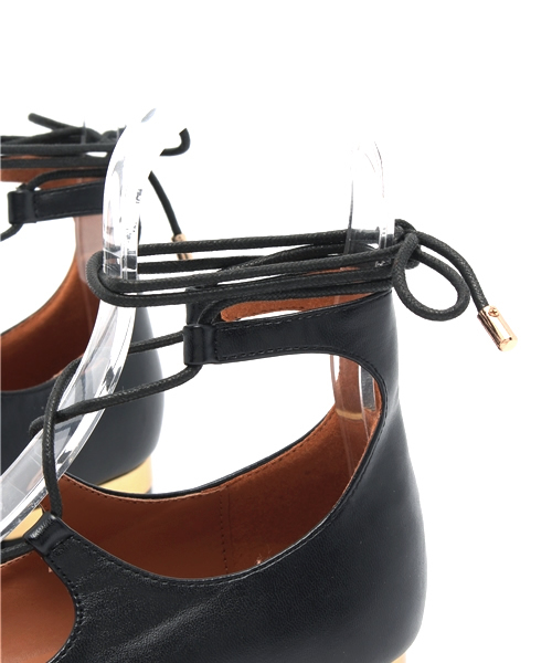 NANO universe（ナノユニバース）の「レースアップフラットパンプス（パンプス・レディース・グレー/ブラック/ネイビー・35/36/37/38）」の10枚目の写真