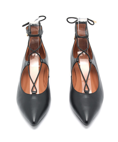 NANO universe（ナノユニバース）の「レースアップフラットパンプス（パンプス・レディース・グレー/ブラック/ネイビー・35/36/37/38）」の13枚目の写真