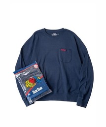 BLUE BLUE（ブルーブルー）の「FRUIT OF THE LOOM × BLUE BLUE /ニットライククルーネックポケットシャツ（スウェット）」