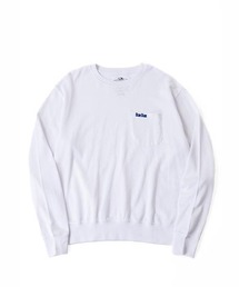 BLUE BLUE（ブルーブルー）の「FRUIT OF THE LOOM × BLUE BLUE /ニットライククルーネックポケットシャツ（スウェット）」