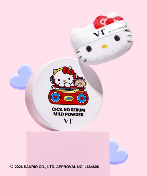 VT(ブイティー)の「VT CICAノーセバムマイルドパウダー (ハローキティ エディション)(フェイスパウダー・レディース・その他・FREE)」の2枚目の写真