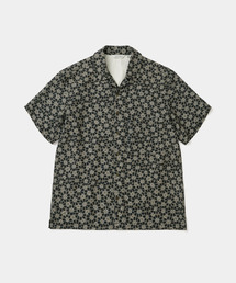 flower pattern s/s shirt olive
