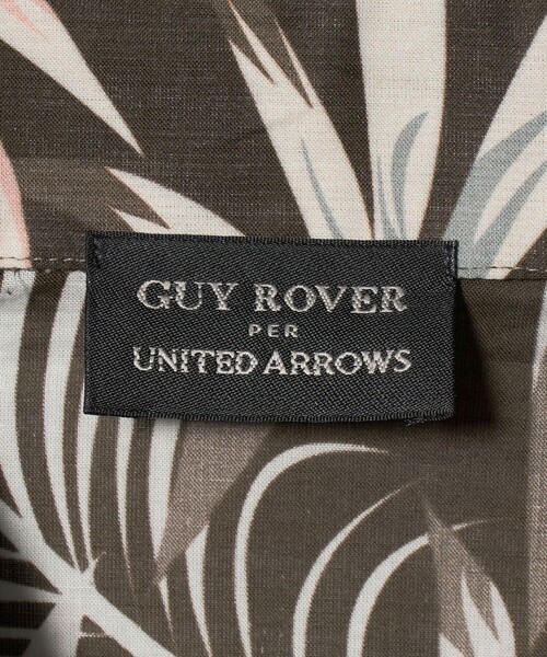 GUY ROVER（ギローバー）の「【別注】＜GUY ROVER＞リーフプリント ショートスリーブ オープンカラーシャツ（シャツ/ブラウス・メンズ・ダークブラウン・S/L/M）」の10枚目の写真