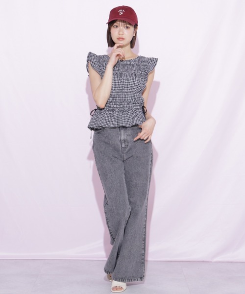 JILL by JILL STUART(ジルバイジルスチュアート)の「シャーリングフリルブラウス(シャツ/ブラウス・レディース・ブラック系その他/レッド系その他/ホワイト系その他・FREE)」の4枚目の写真