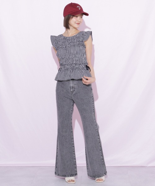 JILL by JILL STUART(ジルバイジルスチュアート)の「シャーリングフリルブラウス(シャツ/ブラウス・レディース・ブラック系その他/レッド系その他/ホワイト系その他・FREE)」の5枚目の写真