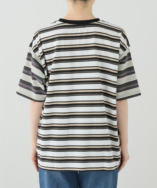 JOURNAL STANDARD(ジャーナルスタンダード)の「クレイジーボーダーTEE(Tシャツ/カットソー・レディース・パープル/ブラウン/ブラック・FREE)」の13枚目の写真