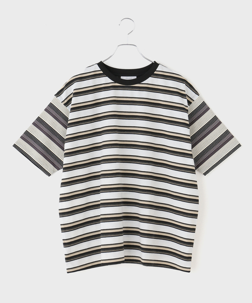 JOURNAL STANDARD(ジャーナルスタンダード)の「クレイジーボーダーTEE(Tシャツ/カットソー・レディース・パープル/ブラウン/ブラック・FREE)」の14枚目の写真