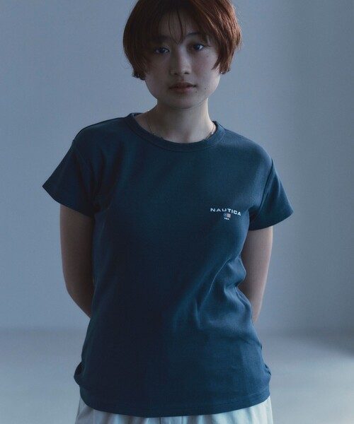NAUTICA(ノーティカ)の「NAUTICA/ノーティカ Essentials タイトフィット S/S クルーネック ピグメントTシャツ(Tシャツ/カットソー・メンズ・ネイビー/オリーブ/チャコールグレー・MEDIUM/SMALL/X-SMALL/LARGE)」の12枚目の写真