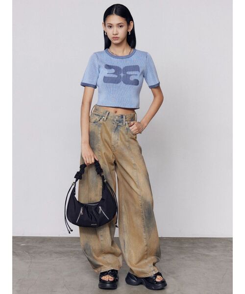 EMODA(エモダ)の「クロスギャザーサンダル(サンダル・レディース・ブラック/アイボリー・LARGE/MEDIUM/SMALL)」の13枚目の写真