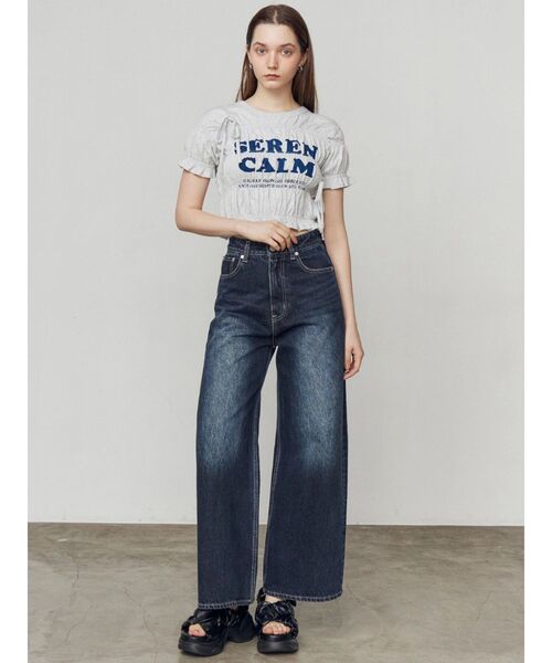 EMODA(エモダ)の「クロスギャザーサンダル(サンダル・レディース・ブラック/アイボリー・LARGE/MEDIUM/SMALL)」の15枚目の写真