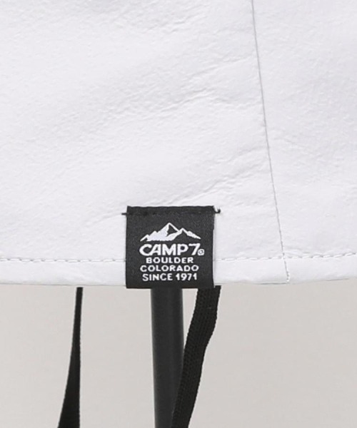 CAMP7(キャンプセブン)の「CAMP7(キャンプ7)コード付きUVハット(ハット・レディース・ブラック/ライトグレー・フリー)」の8枚目の写真