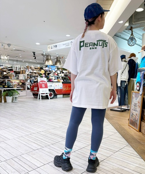 SNOOPY×OLD BETTY'S（スヌーピーカケルオールドベティーズ）の「スヌーピー【SNOOPY】organic cotton T-shirts(Jump)（Tシャツ/カットソー・レディース・オフホワイト/スミクロ・L/M）」の8枚目の写真
