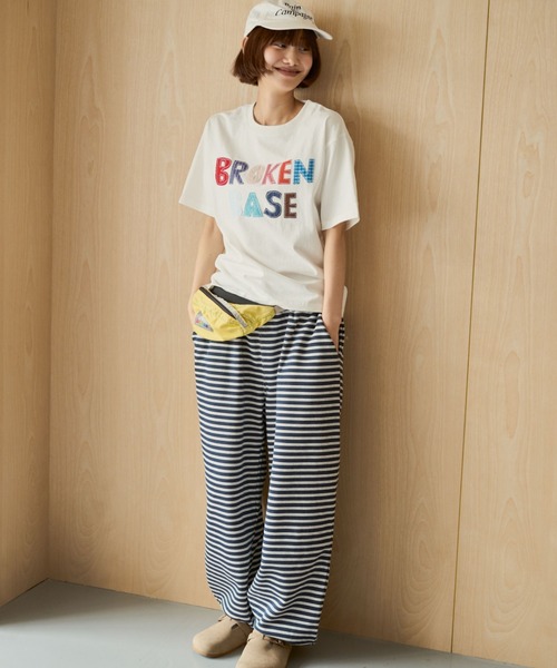 BROKEN BASE(ブロークンベース)の「BROKENBASE Handmade Like Patchwork Tee / BROKENBASE ハンドメイドライクパッチワークTee(Tシャツ/カットソー・メンズ・ネイビー/ホワイト/イエロー・SMALL/LARGE/MEDIUM)」の11枚目の写真