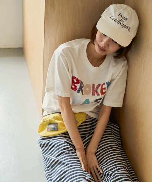 BROKEN BASE(ブロークンベース)の「BROKENBASE Handmade Like Patchwork Tee / BROKENBASE ハンドメイドライクパッチワークTee(Tシャツ/カットソー・メンズ・ネイビー/ホワイト/イエロー・SMALL/LARGE/MEDIUM)」の10枚目の写真