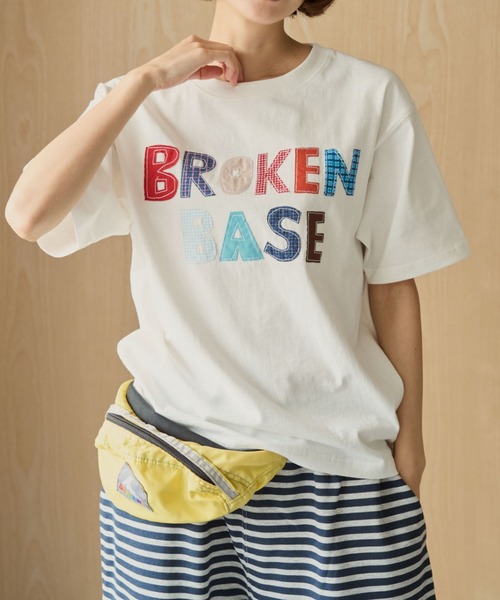 BROKEN BASE(ブロークンベース)の「BROKENBASE Handmade Like Patchwork Tee / BROKENBASE ハンドメイドライクパッチワークTee(Tシャツ/カットソー・メンズ・ネイビー/ホワイト/イエロー・SMALL/LARGE/MEDIUM)」の14枚目の写真