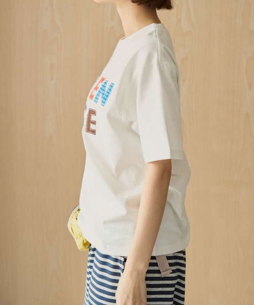 BROKEN BASE(ブロークンベース)の「BROKENBASE Handmade Like Patchwork Tee / BROKENBASE ハンドメイドライクパッチワークTee(Tシャツ/カットソー・メンズ・ネイビー/ホワイト/イエロー・SMALL/LARGE/MEDIUM)」の15枚目の写真