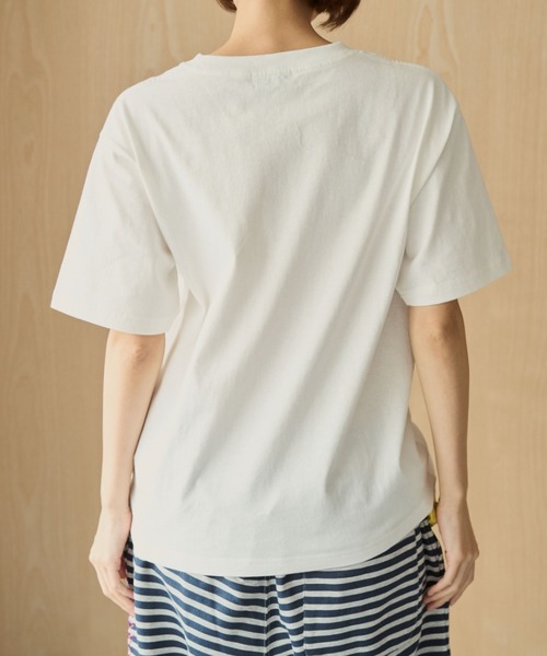 BROKEN BASE(ブロークンベース)の「BROKENBASE Handmade Like Patchwork Tee / BROKENBASE ハンドメイドライクパッチワークTee(Tシャツ/カットソー・メンズ・ネイビー/ホワイト/イエロー・SMALL/LARGE/MEDIUM)」の16枚目の写真