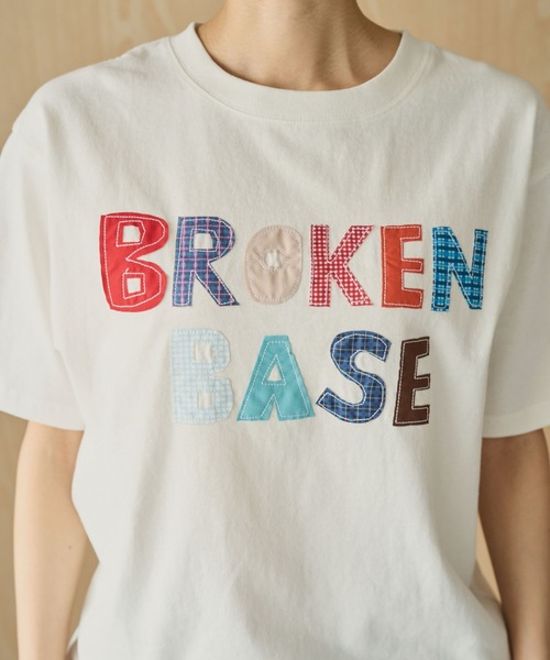 BROKEN BASE(ブロークンベース)の「BROKENBASE Handmade Like Patchwork Tee / BROKENBASE ハンドメイドライクパッチワークTee(Tシャツ/カットソー・メンズ・ネイビー/ホワイト/イエロー・SMALL/LARGE/MEDIUM)」の17枚目の写真