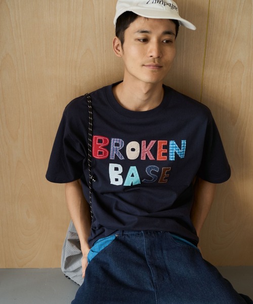 BROKEN BASE(ブロークンベース)の「BROKENBASE Handmade Like Patchwork Tee / BROKENBASE ハンドメイドライクパッチワークTee(Tシャツ/カットソー・メンズ・ネイビー/ホワイト/イエロー・SMALL/LARGE/MEDIUM)」の20枚目の写真