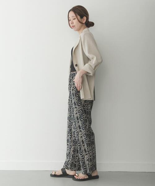 URBAN RESEARCH Sonny Label(アーバンリサーチサニーレーベル)の「ニュアンスプリントイージーパンツ(その他パンツ・レディース・ブラック/カーキ/ブラウン・FREE)」の4枚目の写真