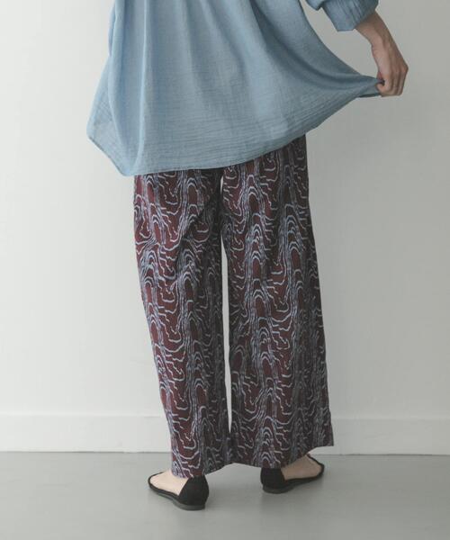 URBAN RESEARCH Sonny Label（アーバンリサーチサニーレーベル）の「ニュアンスプリントイージーパンツ（その他パンツ・レディース・ブラック/カーキ/ブラウン・FREE）」の8枚目の写真