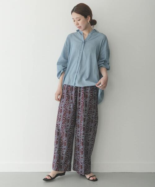 URBAN RESEARCH Sonny Label（アーバンリサーチサニーレーベル）の「ニュアンスプリントイージーパンツ（その他パンツ・レディース・ブラック/カーキ/ブラウン・FREE）」の11枚目の写真