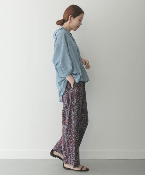 URBAN RESEARCH Sonny Label（アーバンリサーチサニーレーベル）の「ニュアンスプリントイージーパンツ（その他パンツ・レディース・ブラック/カーキ/ブラウン・FREE）」の12枚目の写真