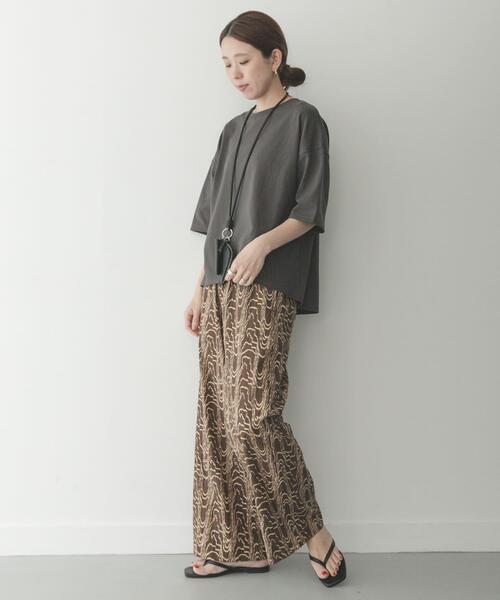 URBAN RESEARCH Sonny Label（アーバンリサーチサニーレーベル）の「ニュアンスプリントイージーパンツ（その他パンツ・レディース・ブラック/カーキ/ブラウン・FREE）」の20枚目の写真