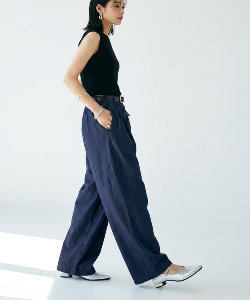 itto...（イット）の「驚くほど軽い！軽量エアリーデニムタックカーブパンツ/デニムパンツ（デニムパンツ・レディース・ライトブルー/ネイビー・M/L/XL）」の13枚目の写真