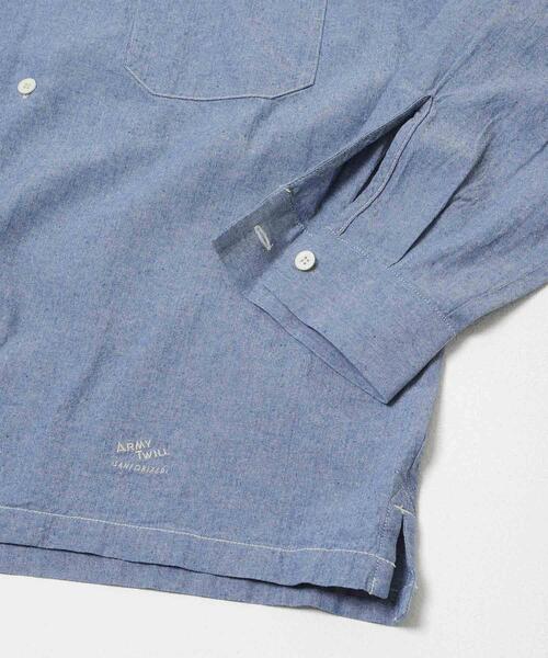 ARMY TWILL(アーミーツイル)の「ARMY TWILL CHAMBRAY OPEN COLLAR SHIRTS(シャツ/ブラウス・メンズ・チャコールグレー・MEDIUM)」の9枚目の写真