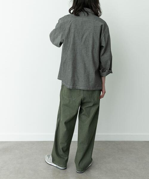 ARMY TWILL(アーミーツイル)の「ARMY TWILL CHAMBRAY OPEN COLLAR SHIRTS(シャツ/ブラウス・メンズ・チャコールグレー・MEDIUM)」の17枚目の写真