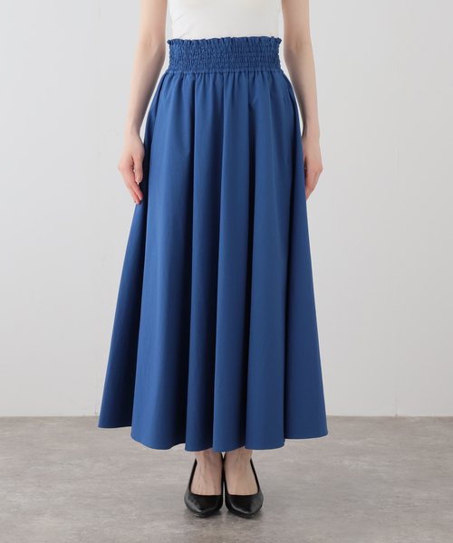 JOURNAL STANDARD(ジャーナルスタンダード)の「《追加2》【撥水/接触冷感/洗える/UVカット】リネンNYストレッチギャザースカート(スカート・レディース・ブルー/ブラック・38/36)」の22枚目の写真
