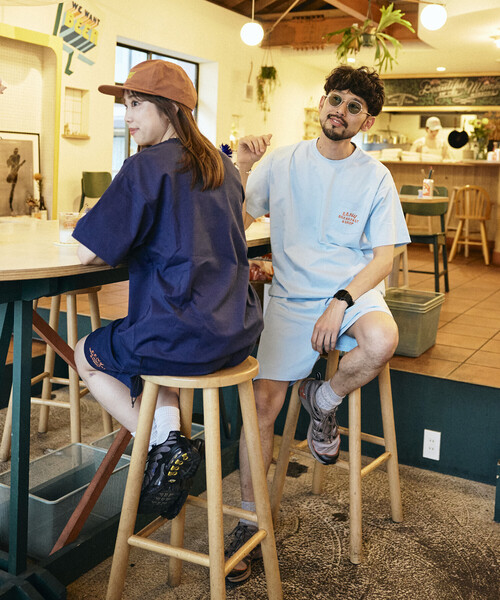 FREAK'S STORE(フリークスストア)の「EENY × FREAK'S STORE マルチファンクション イージー セットアップ/ナップサック付き(ルームウェア/パジャマ・メンズ・ネイビー/ブルー・LARGE/MEDIUM/X-LARGE)」の22枚目の写真