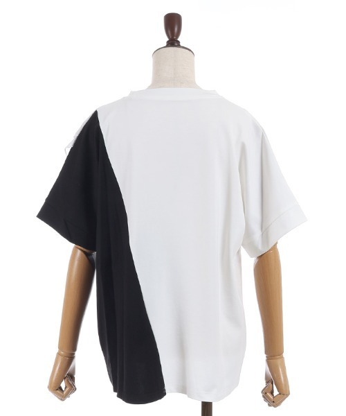 axes femme（アクシーズファム）の「チュールフリルＴシャツ（Tシャツ/カットソー・レディース・ホワイト/ブラック・FREE）」の15枚目の写真