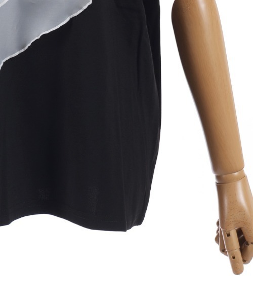 axes femme（アクシーズファム）の「チュールフリルＴシャツ（Tシャツ/カットソー・レディース・ホワイト/ブラック・FREE）」の13枚目の写真