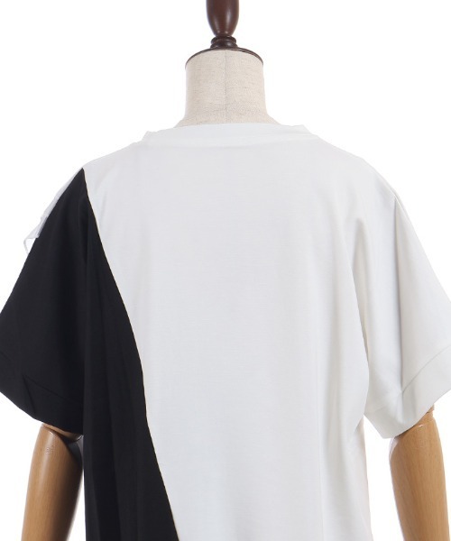 axes femme（アクシーズファム）の「チュールフリルＴシャツ（Tシャツ/カットソー・レディース・ホワイト/ブラック・FREE）」の11枚目の写真