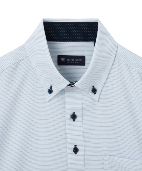 TOKYO SHIRTS（トウキョウシャツ）の「【通販限定】 ビズポロ COFREX 半袖ポロシャツ（ポロシャツ・メンズ・サックスブルー・L/M/XL/S/LL）」の3枚目の写真