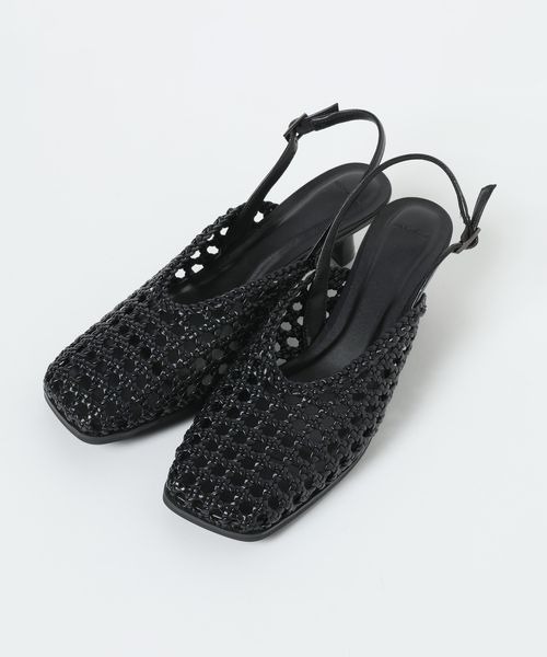 JEANASIS（ジーナシス）の「クロスアミフェイクレザーミュール/826540（パンプス・レディース・ブラック/シルバー・LARGE/MEDIUM）」の11枚目の写真