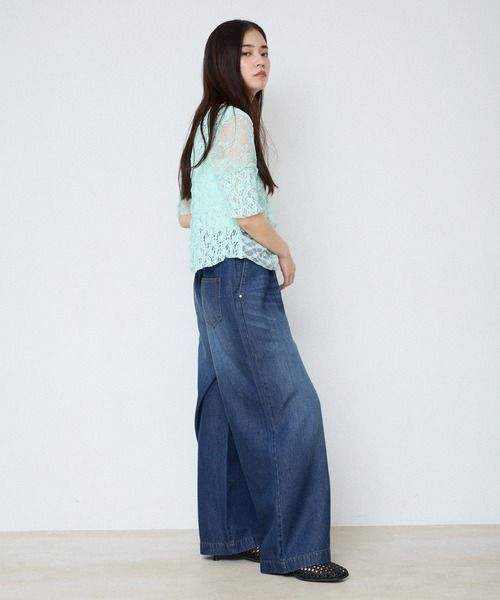 JEANASIS（ジーナシス）の「クロスアミフェイクレザーミュール/826540（パンプス・レディース・ブラック/シルバー・LARGE/MEDIUM）」の12枚目の写真